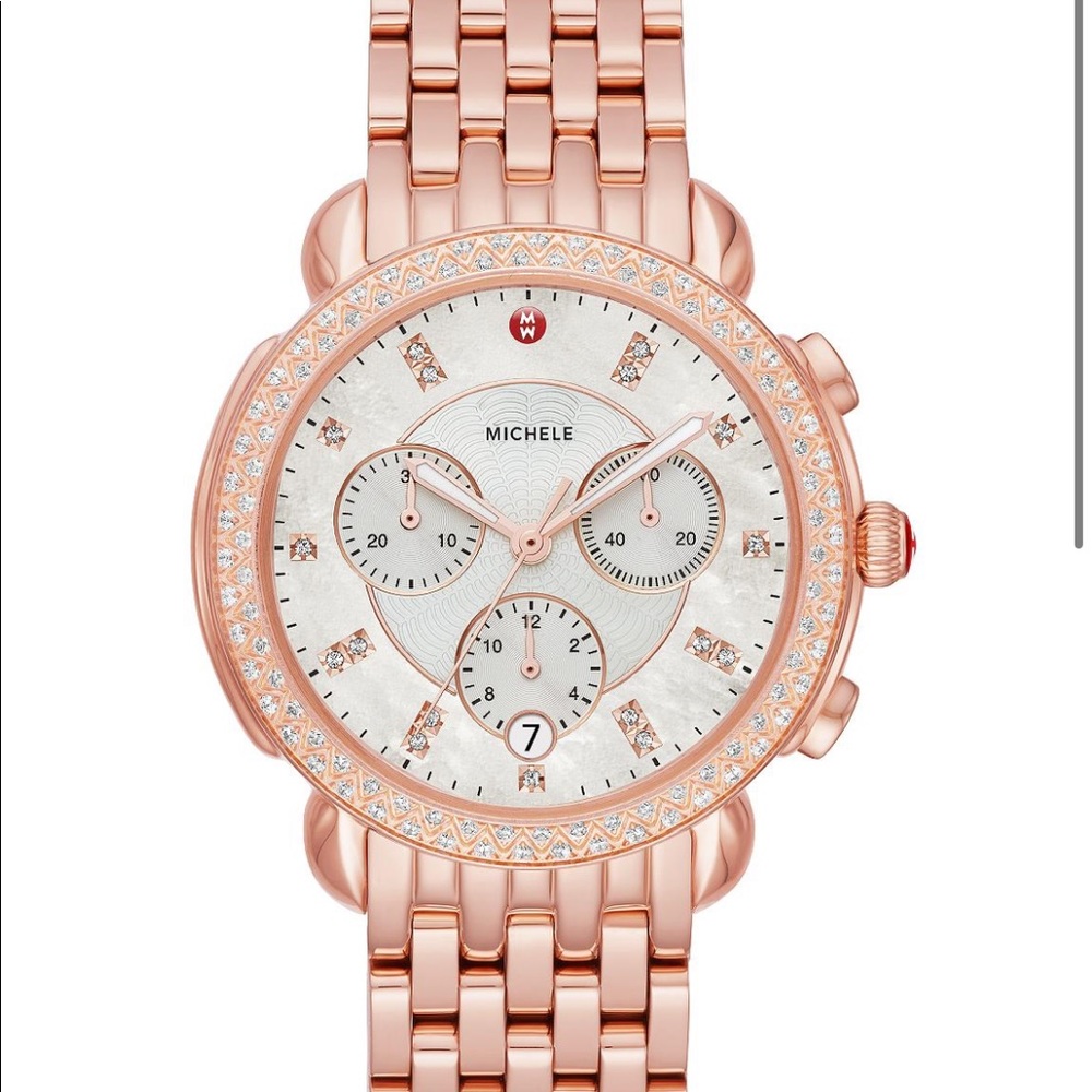 Michele - Sidney Pink Gold Diamond Watch